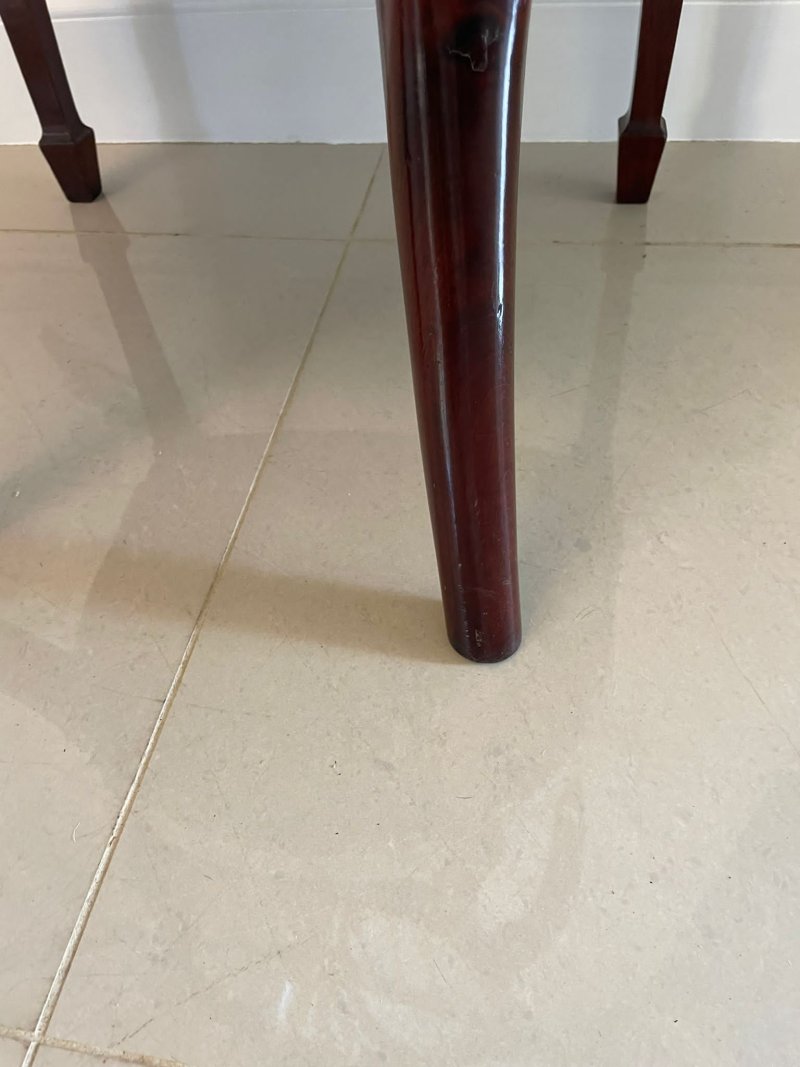 Quality Antique Victorian Mahogany Armchair - Image 9